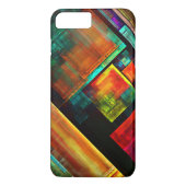 Kleurrijke vierkanten Modern Abstract kunstpatroon Case-Mate iPhone Case (Achterkant)