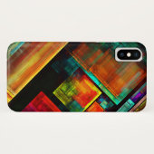 Kleurrijke vierkanten Modern Abstract kunstpatroon Case-Mate iPhone Case (Achterkant (horizontaal))