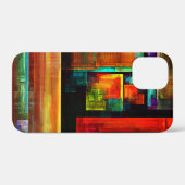 Kleurrijke vierkanten Modern Abstract kunstpatroon Case-Mate iPhone Case (Achterkant (horizontaal))