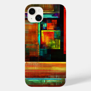 Kleurrijke vierkanten Modern Abstract kunstpatroon Case-Mate iPhone 14 Plus Hoesje