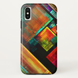 Kleurrijke vierkanten Modern Abstract kunstpatroon Case-Mate iPhone Case