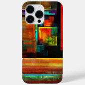 Kleurrijke vierkanten Modern Abstract kunstpatroon Case-Mate iPhone Case (Achterkant)