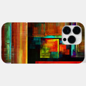 Kleurrijke vierkanten Modern Abstract kunstpatroon Case-Mate iPhone Case (Achterkant (horizontaal))