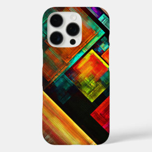 Kleurrijke vierkanten Modern Abstract kunstpatroon iPhone 16 Pro Hoesje