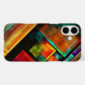 Kleurrijke vierkanten Modern Abstract kunstpatroon Case-Mate iPhone Case (Achterkant (horizontaal))