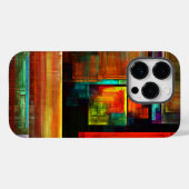 Kleurrijke vierkanten Modern Abstract kunstpatroon Case-Mate iPhone Case (Achterkant (horizontaal))