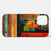 Kleurrijke vierkanten Modern Abstract kunstpatroon Case-Mate iPhone Case (Achterkant (horizontaal))
