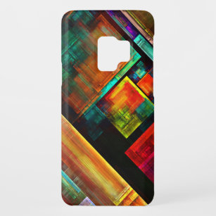 Kleurrijke vierkanten Modern Abstract kunstpatroon Case-Mate Samsung Galaxy S9 Hoesje
