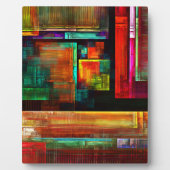 Kleurrijke vierkanten Modern Abstract kunstpatroon Fotoplaat (Voorkant)