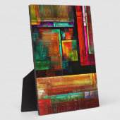 Kleurrijke vierkanten Modern Abstract kunstpatroon Fotoplaat (Zijkant)