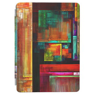 Kleurrijke vierkanten Modern Abstract kunstpatroon iPad Air Cover