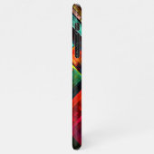 Kleurrijke vierkanten Modern Abstract kunstpatroon iPhone Hoesje (Linkerkant)