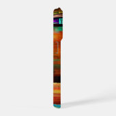 Kleurrijke vierkanten Modern Abstract kunstpatroon iPhone Hoesje (Rechterkant)