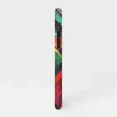 Kleurrijke vierkanten Modern Abstract kunstpatroon iPhone Hoesje (Linkerkant)