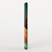 Kleurrijke vierkanten Modern Abstract kunstpatroon iPhone Hoesje (Rechterkant)