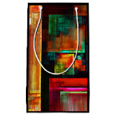 Kleurrijke vierkanten Modern Abstract kunstpatroon Klein Cadeauzakje (Voorkant)
