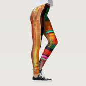 Kleurrijke vierkanten Modern Abstract kunstpatroon Leggings (Rechts)