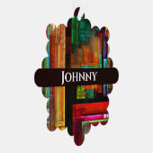 Kleurrijke vierkanten Modern Abstract kunstpatroon Ornament Kaart (Rechts)