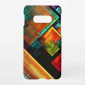Kleurrijke vierkanten Modern Abstract kunstpatroon Samsung Galaxy Hoesje (Achterkant)