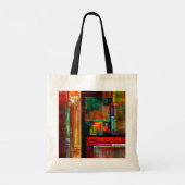 Kleurrijke vierkanten Modern Abstract kunstpatroon Tote Bag (Achterkant)