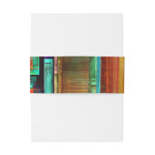 Kleurrijke vierkanten Modern Abstract kunstpatroon Uitnodigingen Wikkel (Achterkant Voorbeeld)