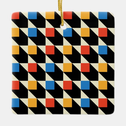 Kleurrijke vierkanten Ornament (Voorkant)