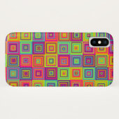 kleurrijke vierkanten patroon Case-Mate iPhone case (Achterkant (horizontaal))