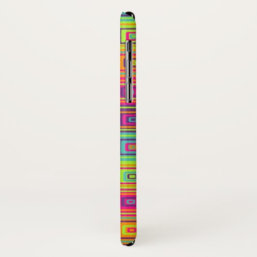 kleurrijke vierkanten patroon Case-Mate iPhone case (Achterkant/links)