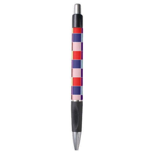 Kleurrijke Vierkanten Pen (Voorkant Verticaal)