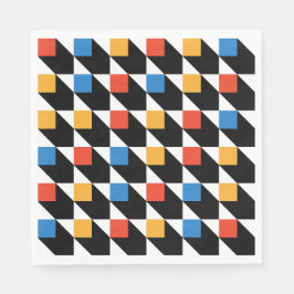 Kleurrijke vierkanten servet