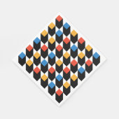 Kleurrijke vierkanten servet (Hoek)