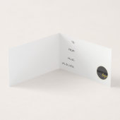 KLEURRIJKE VIERKANTEN ZAKELIJK GEVOUWEN CADEAUBON VISITEKAARTJE (Binnen)