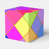 Kleurrijke vierkantjes Cadebox Bedankdoosjes (Achterkant)