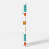 Kleurrijke vierkantjes en lijnen uit het midden va Case-Mate iPhone case (Achterkant / Rechts)