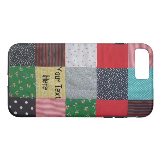 kleurrijke vierkantjes van  lappendeken Case-Mate iPhone case (Achterkant (Horizontaal))