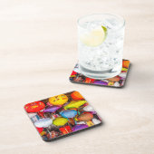 Kleurrijke Vietnamese lantaarns Bier Onderzetter (Rechterzijde)