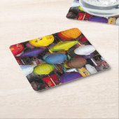 Kleurrijke Vietnamese lantaarns Kartonnen Onderzetters (Schuin)