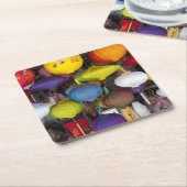 Kleurrijke Vietnamese lantaarns Kartonnen Onderzetters (Schuin)