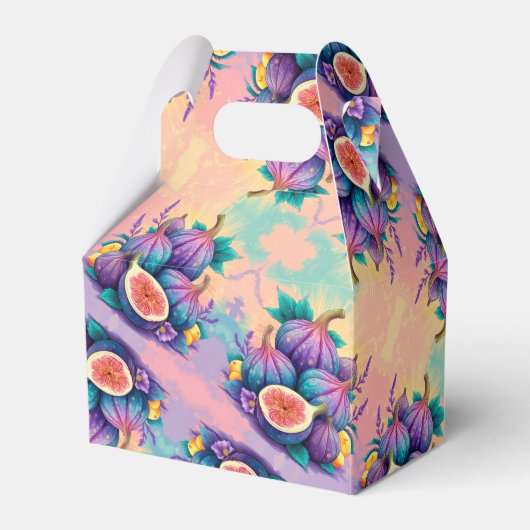 Kleurrijke vijg bedankdoosjes (Voorkant Zijde)