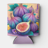 Kleurrijke vijg blikjeskoeler (Voorkant)