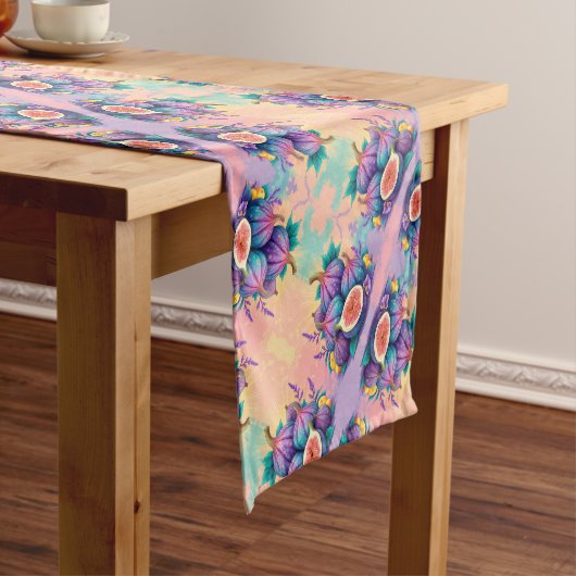 Kleurrijke vijg korte tafelloper (Voorbeeld)