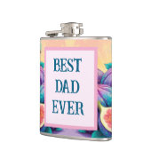 Kleurrijke vijg met beste vader ooit heupfles (Links)