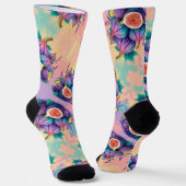 Kleurrijke vijg sokken (Gebogen)