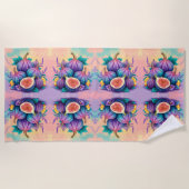 Kleurrijke vijg strandlaken (Voorkant)