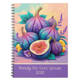 Kleurrijke vijg voor 1e klas 2025 notitieboek