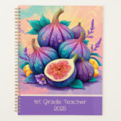 Kleurrijke vijg voor 1e klas 2026 custom planner (Voorkant)