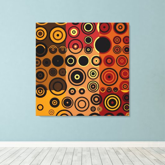 kleurrijke vijvers Abstracte kunst Canvas Afdruk (Insitu (Houten vloer))