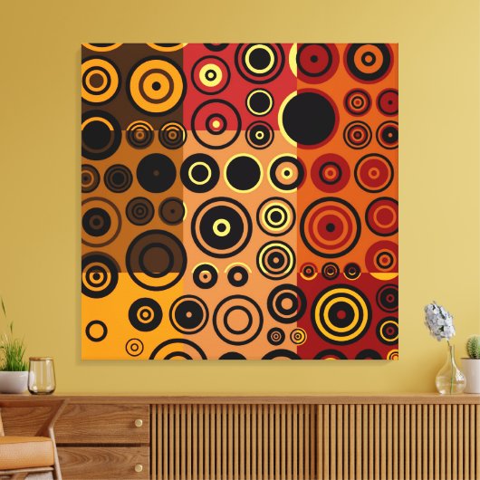  kleurrijke vijvers Abstracte kunst Canvas Afdruk (Insitu (Woonkamer))