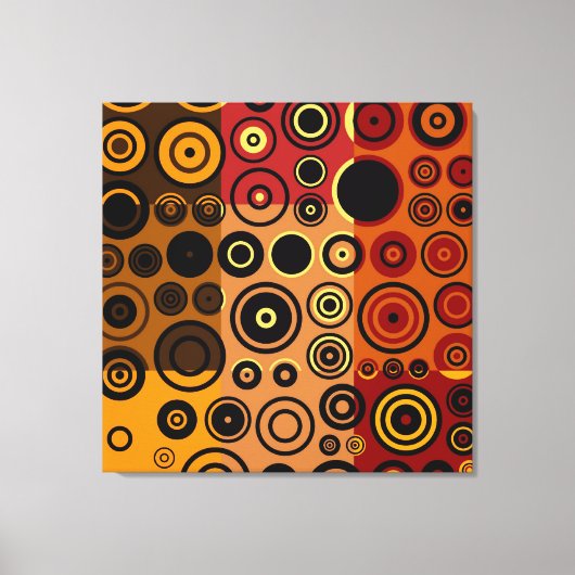  kleurrijke vijvers Abstracte kunst Canvas Afdruk (Voorkant)