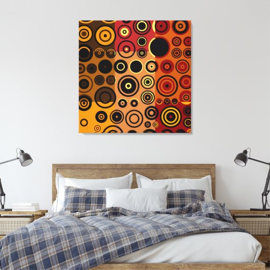  kleurrijke vijvers Abstracte kunst Canvas Afdruk (Insitu (Slaapkamer))